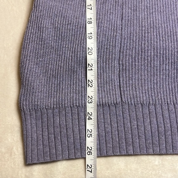 Lululemon Cozy Calling Ribbed Turtleneck sz XS Pockets Heathered Mauve - Picture 8 of 13